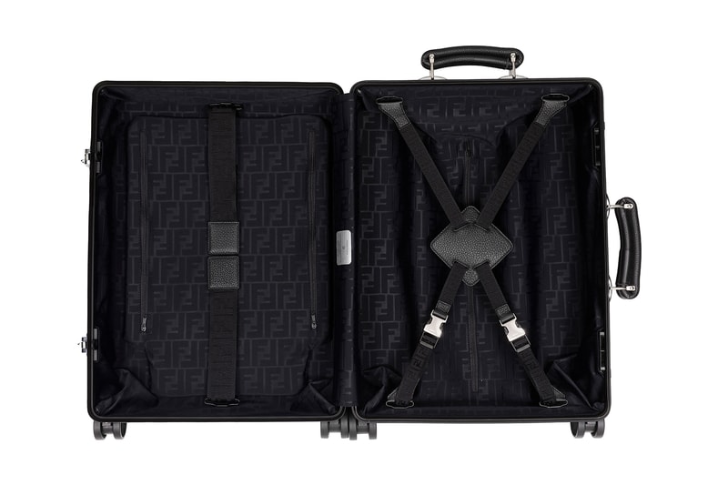 Fendi Rimowa Classic Cabin Suitcase Luggage Collaboration Black