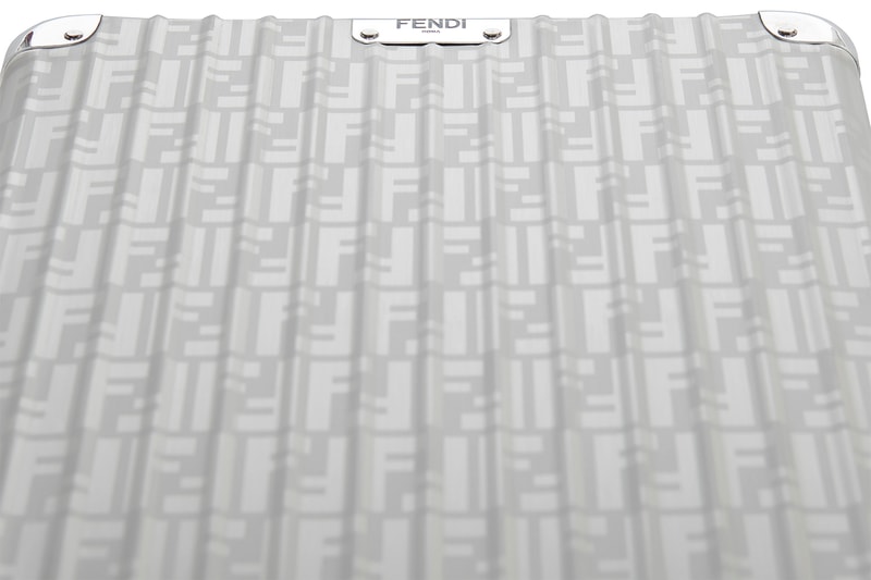 Fendi Rimowa Classic Cabin Suitcase Luggage Collaboration Silver