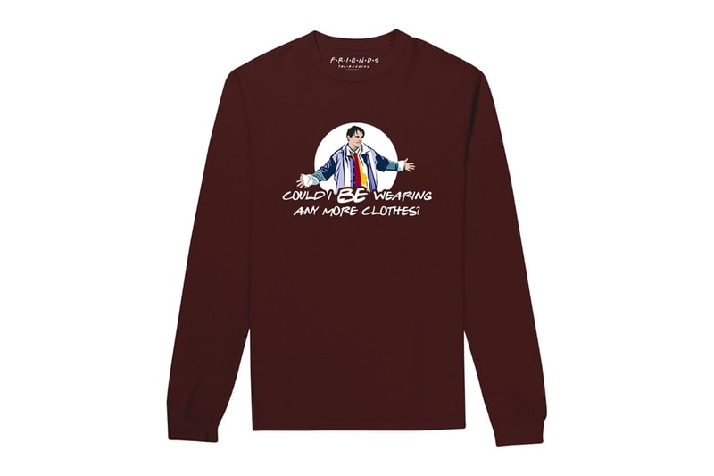Friends Merch Could I be wearing any more clothes joey tribbiani sweatshirt