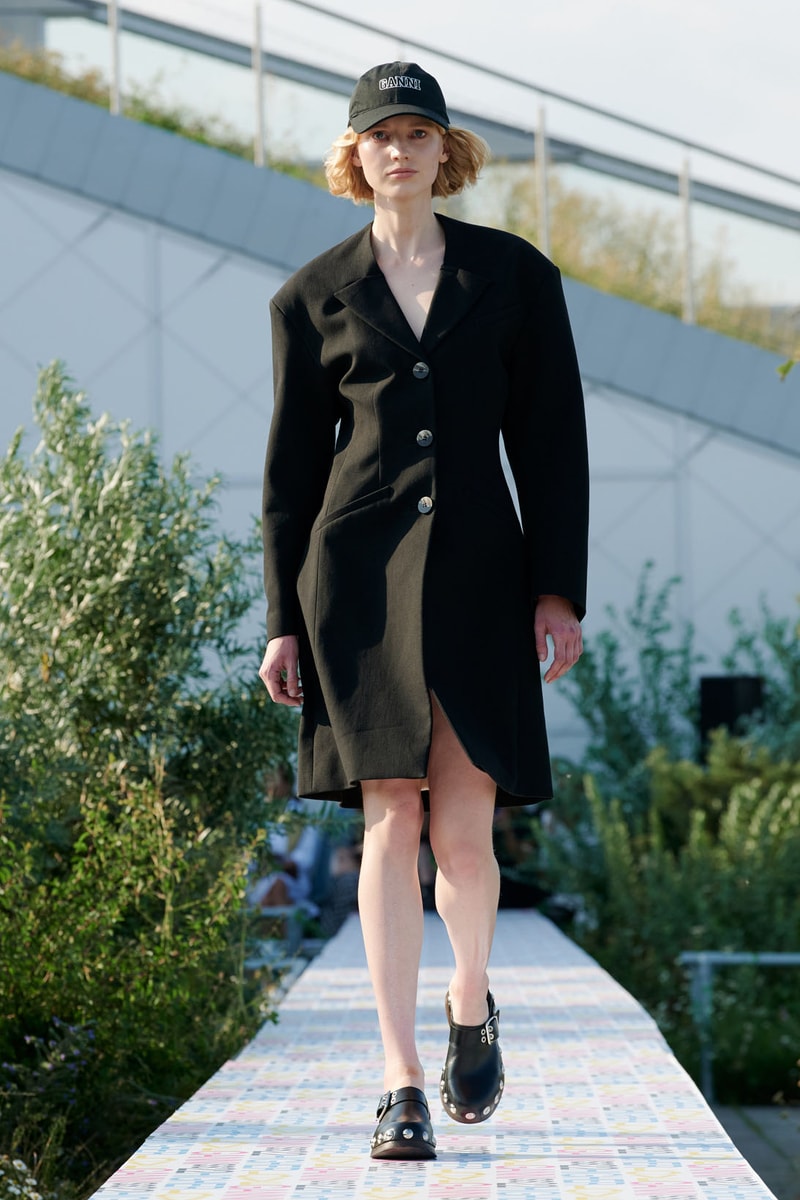 GANNI Spring/Summer 2022 SS22 Runway Copenhagen Fashion Week CPHFW Coat Clogs