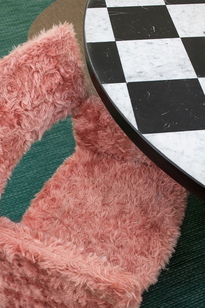 Massproductions Armchair Crown Easy Furry Raf Simons Kvadrat Table
