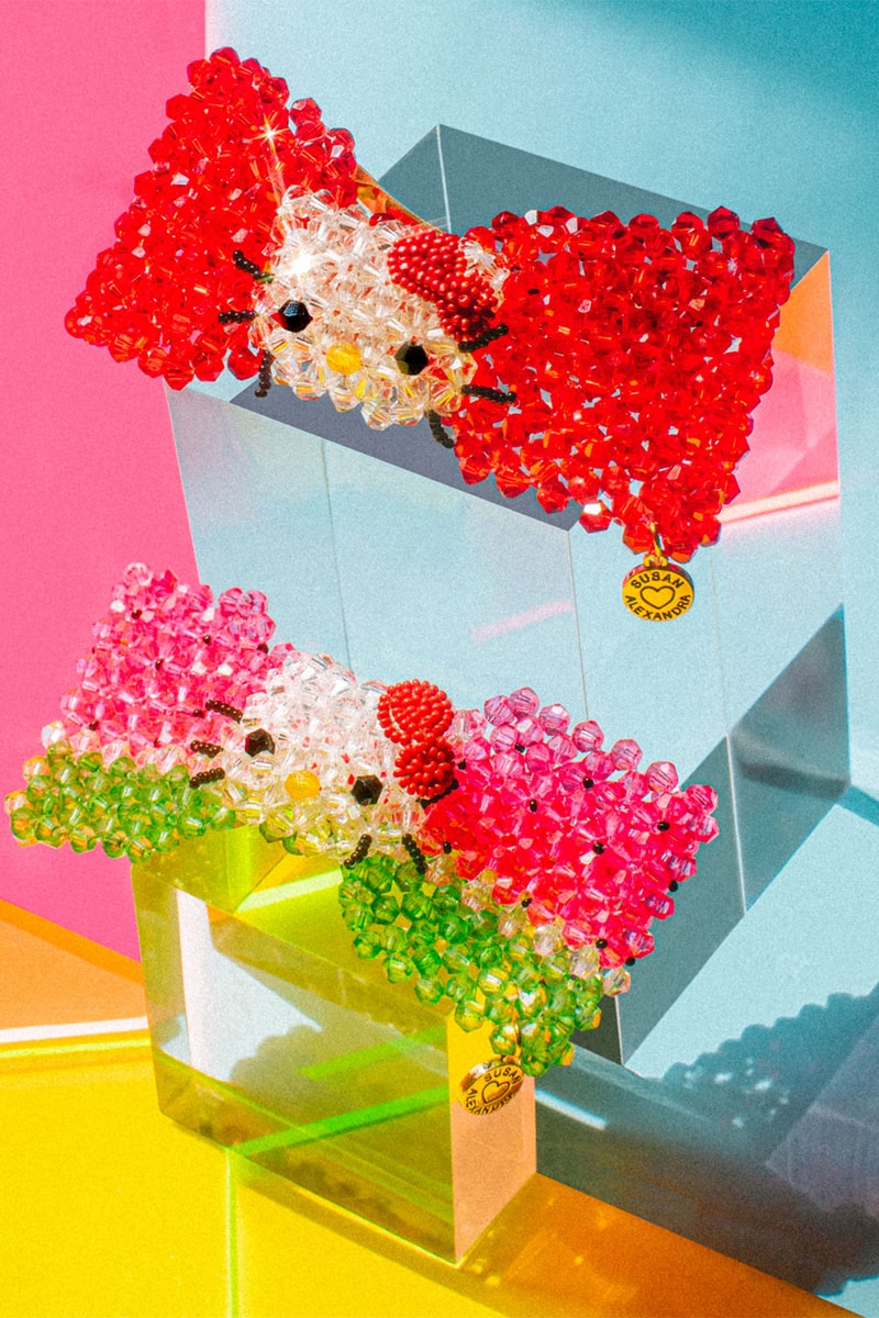 Hello Kitty® Teams Up With Susan Alexandra ruby and watermelon bow
