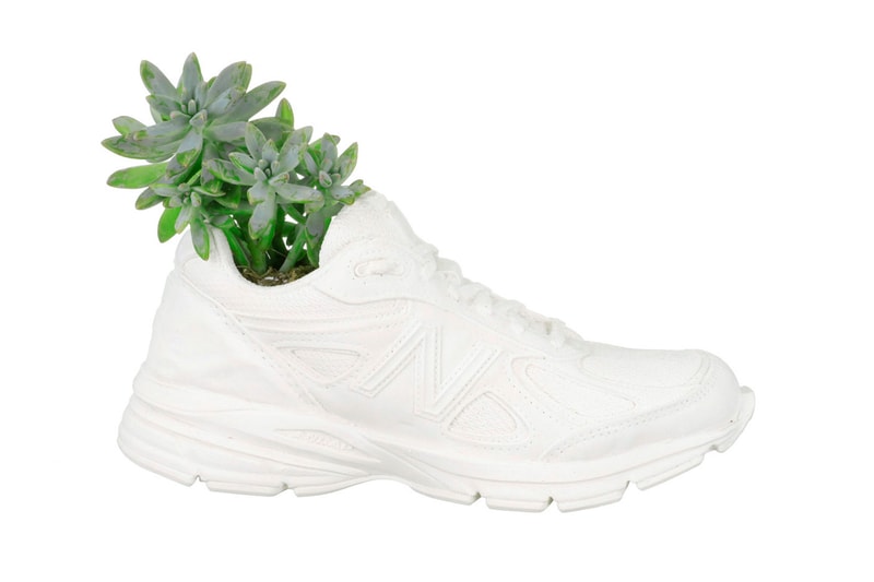 Hydroflora's New Balance 990v4 Sneaker Planter side view