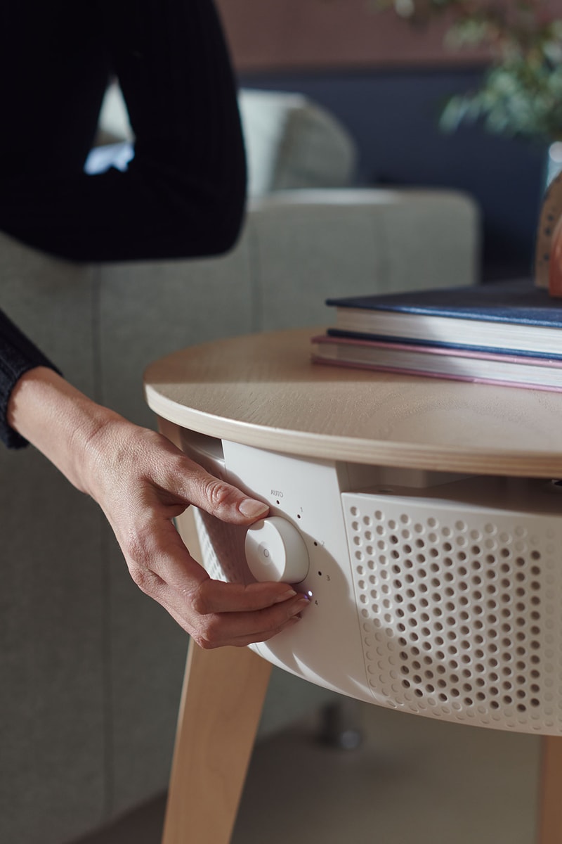 IKEA STARKVIND Smart Air Purifier Coffe Table White