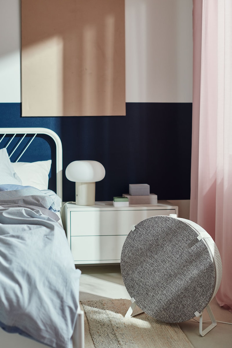 IKEA STARKVIND Smart Air Purifier Bedroom Curtains Table
