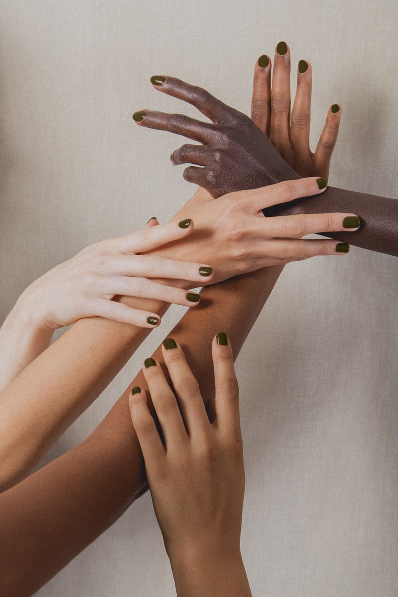 J.Hannah Nail Polish Olive Green Brown Compost Color
