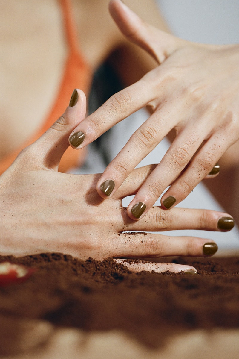 J.Hannah Nail Polish Olive Green Brown Compost Color