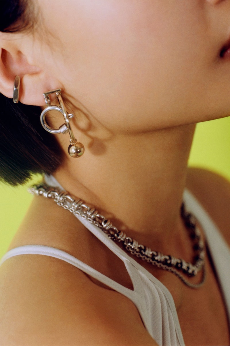 Justine Clenquet FW21 Collection Betty choker earrings