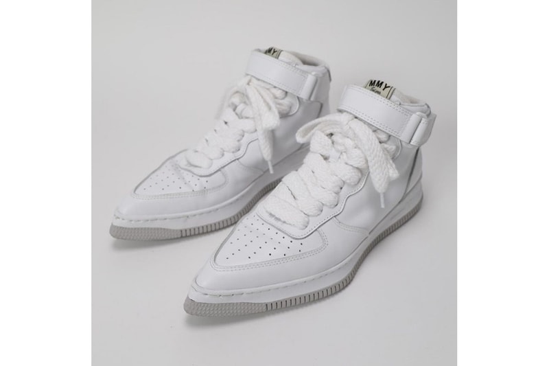 Mihara Yasuhiro 2022 Spring Summer Pointed Toe Sneakers White High Top
