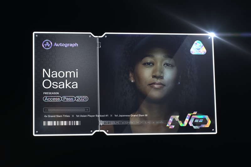 naomi osaka nfts autograph collaboration sports tech platinum