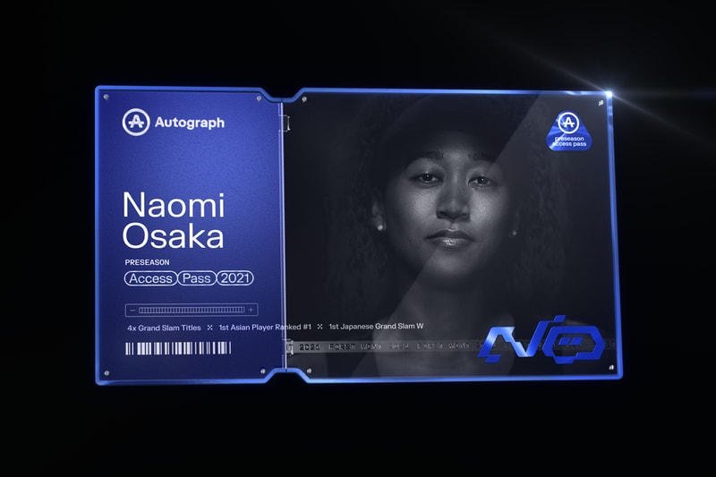 naomi osaka nfts autograph collaboration sports tech sapphire blue