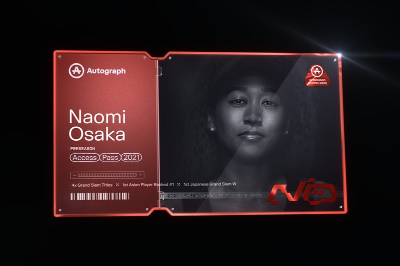 naomi osaka nfts autograph collaboration sports tech ruby red