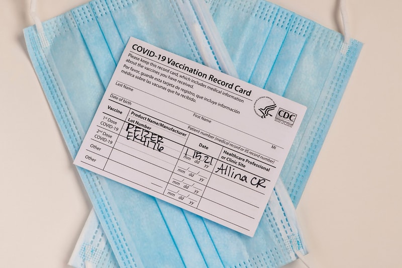 New York City COVID-19 Vaccine Proof Record Card Coronavirus 