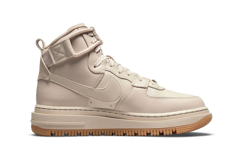 Nike Air Force 1 AF1 High Utility 2.0 Arctic Pink Medial Sides Swoosh Buckle