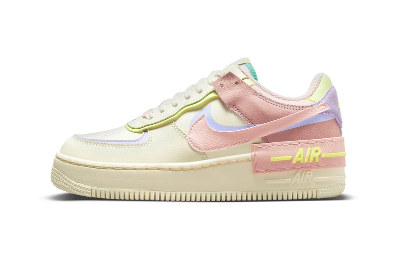 Nike Air Force 1 AF1 Shadow Cashmere Pure Violet Pink Oxford Pale Coral Purple Cream Yellow Green Sneakers Footwear Shoes Kicks