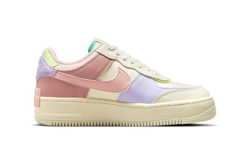 Nike Air Force 1 AF1 Shadow Cashmere Pure Violet Pink Oxford Pale Coral Purple Cream Yellow Green Sneakers Footwear Shoes Kicks
