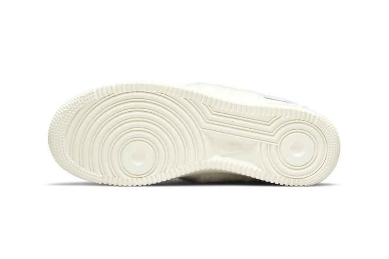 Nike Air Force 1 AF1 Low Sherpa Fleece Outsole Bottom