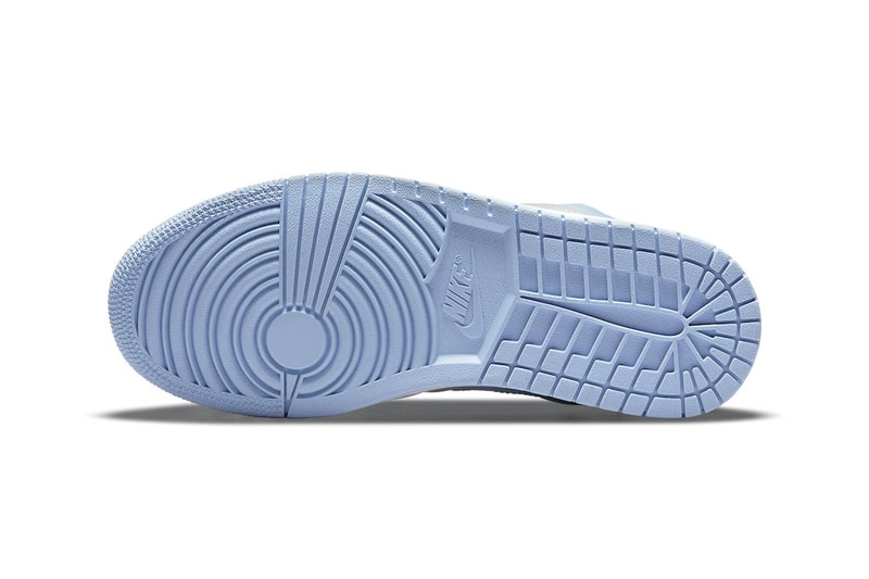 Nike Women's Air Jordan 1 AJ1 Low University Blue Outsole Bottom