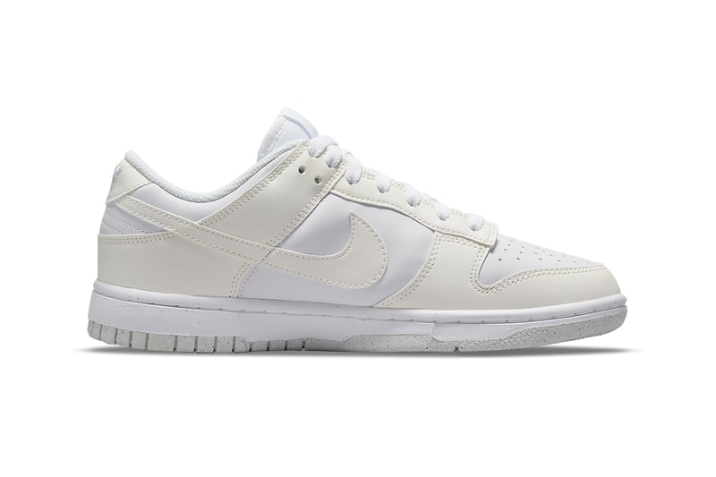 Nike Dunk Low DD1873-101 Move to Zero Sustainable White Cream Upper Details Swoosh
