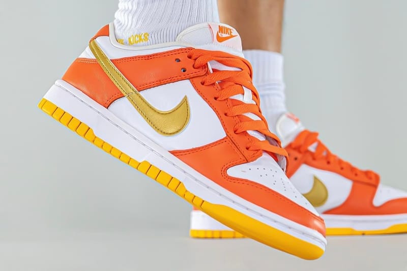 orange lowtop dunks
