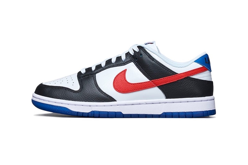 nike dunk low seoul south korea sneakers white red blue black footwear kicks shoes lateral