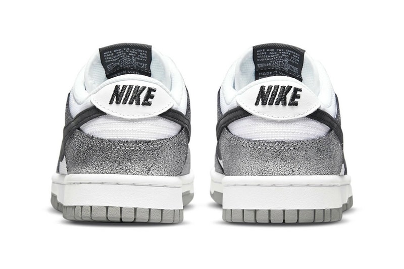 Nike Dunk Low Shimmer Sneakers Footwear Shoes Kicks Silver White Black