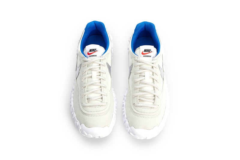 Nike OverBreak SP Light Bone Metallic Silver Blue Sneakers Release Price Where to buy