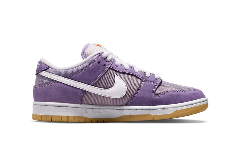 Nike SB Unbleached Pack Dunk Low Lilac Purple Sneakers Sneakerhead Footwear Shoes Kicks Lateral
