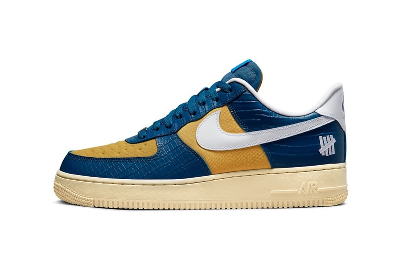 UNDEFEATED Nike Dunk Low vs Air Force AF1 Pack Black Blue Yellow White