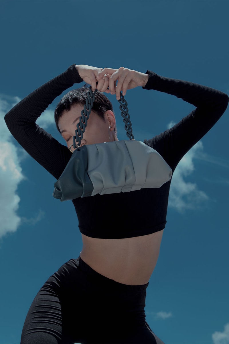 Noiranca maya blue bag with model sky