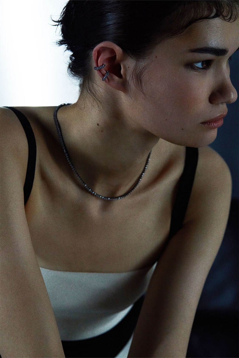 Numbering jewelry encrusted earrings hoops silver