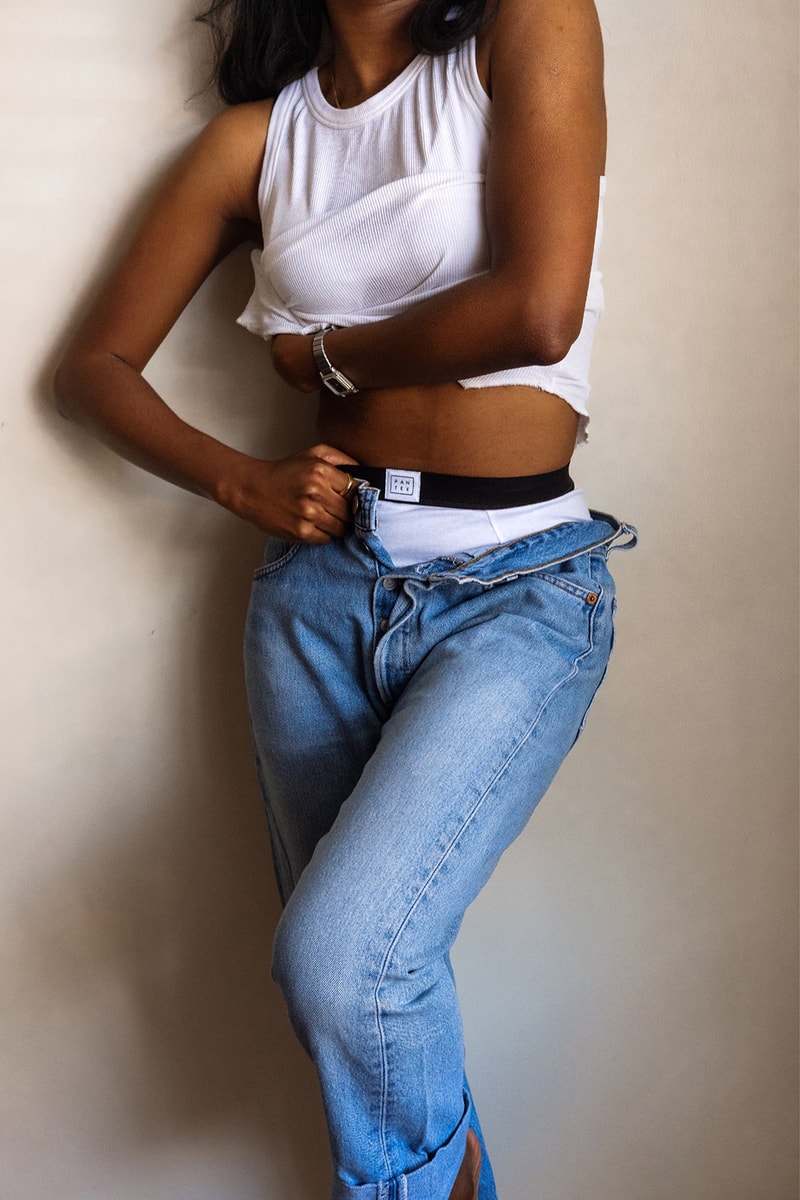 pantee sustainable underwear monochrome sets bras panties briefs deadstock eco friendly white black