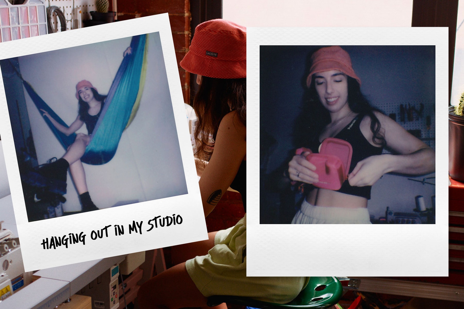 Nicole McLaughlin Polaroid Collaboration Upcycled Camera Case Harness Top Photo Diary