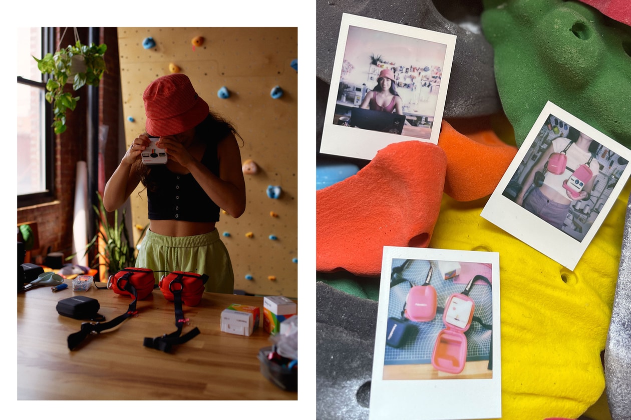 Nicole McLaughlin Polaroid Collaboration Upcycled Camera Case Harness Top Photo Diary 