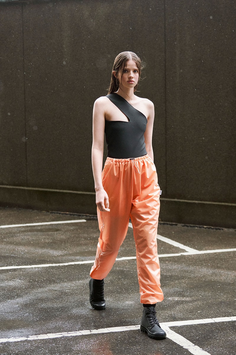 RAINS Spring Summer 2022 SS22 Collection Runway Asymmetrical Top Pants