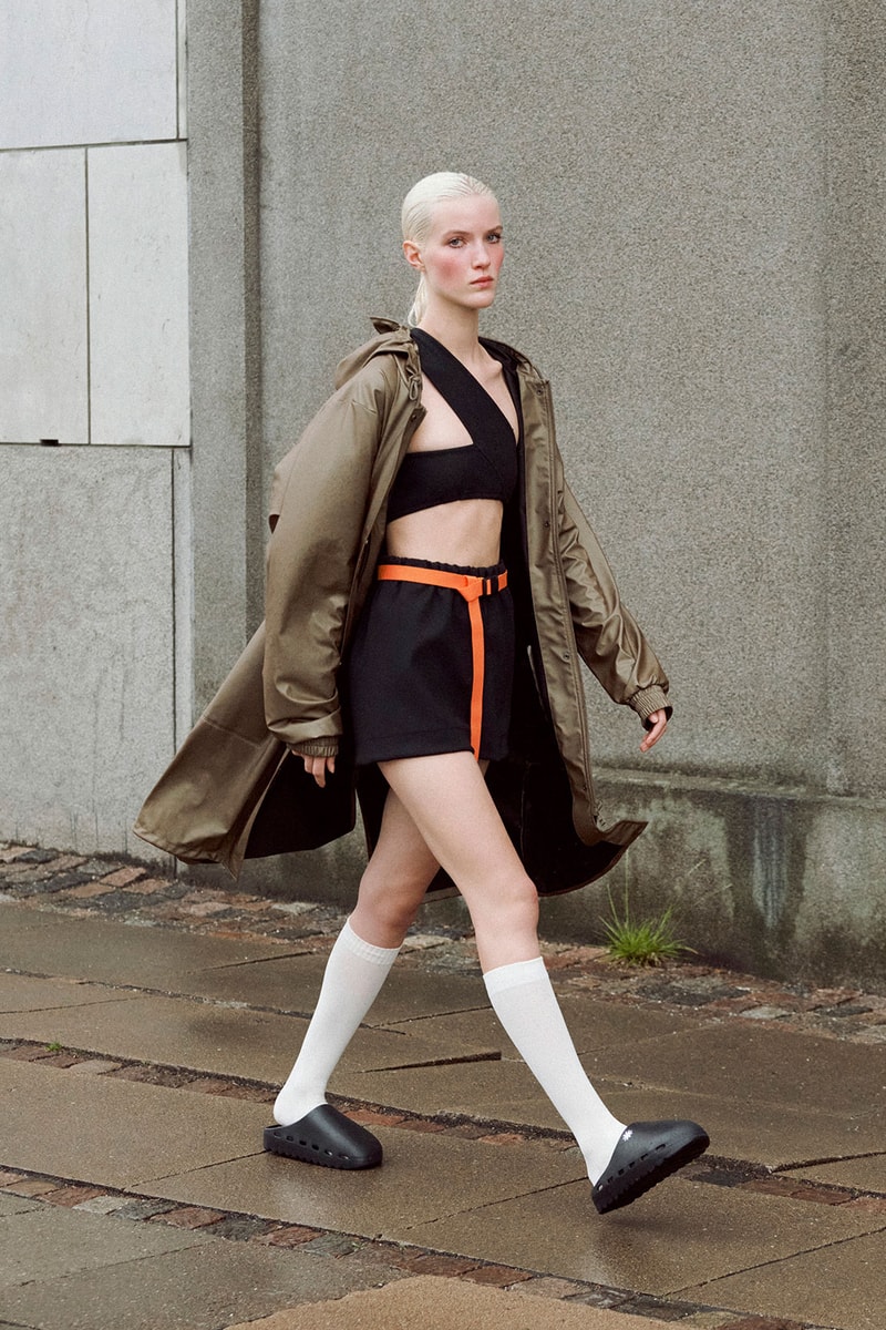 RAINS Spring Summer 2022 SS22 Collection Runway Bra Top Shorts