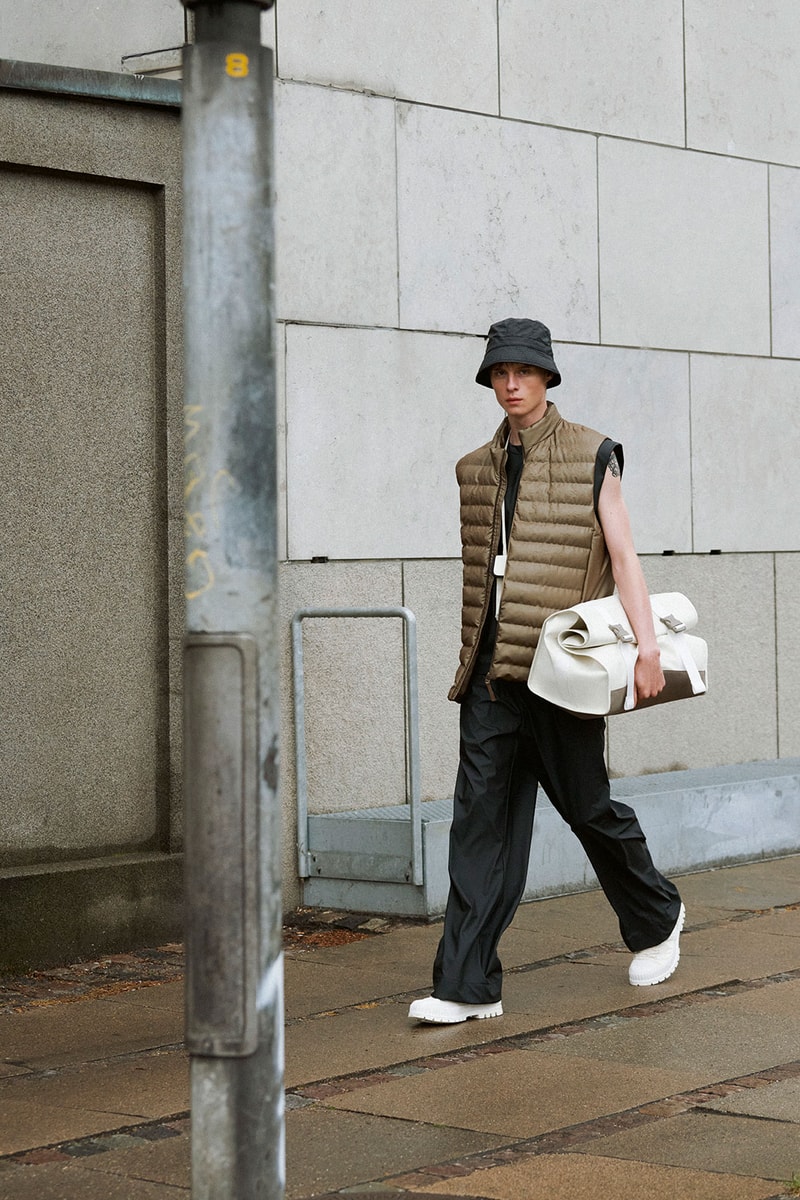 RAINS Spring Summer 2022 SS22 Collection Runway Padded Vest Pants