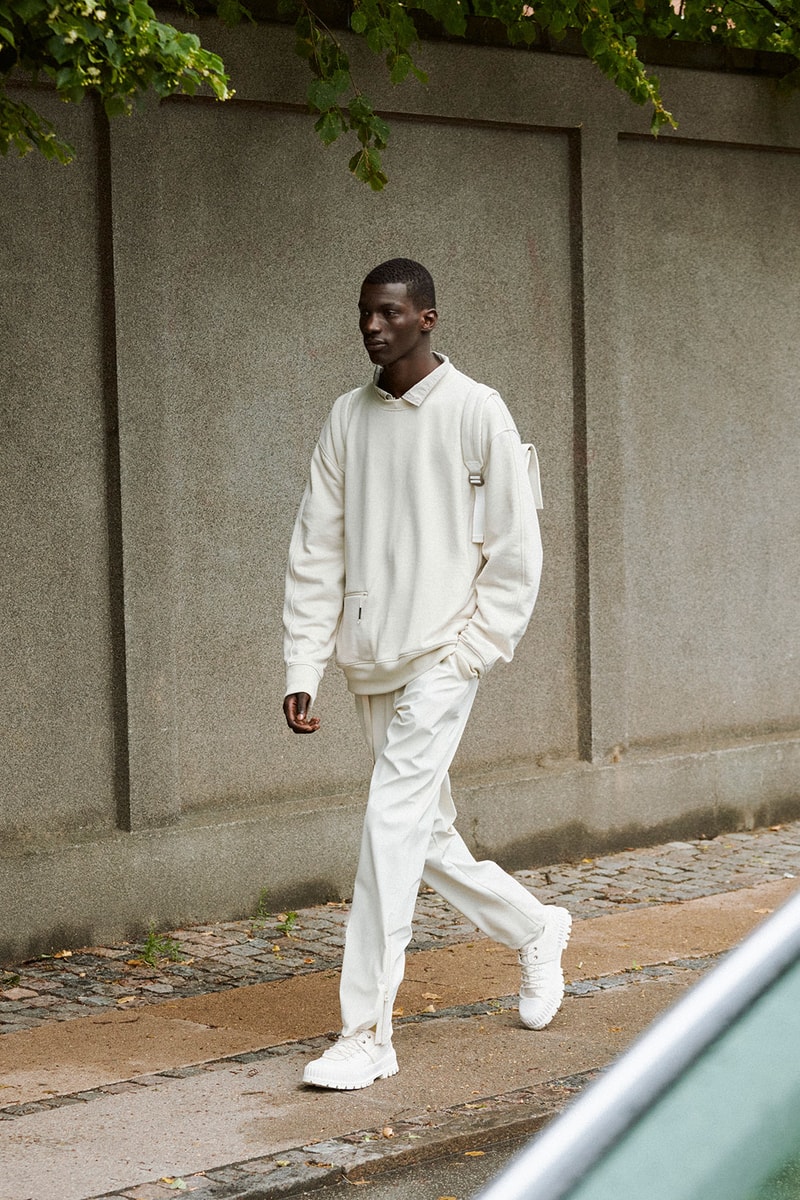 RAINS Spring Summer 2022 SS22 Collection Runway Sweater Trousers Boots