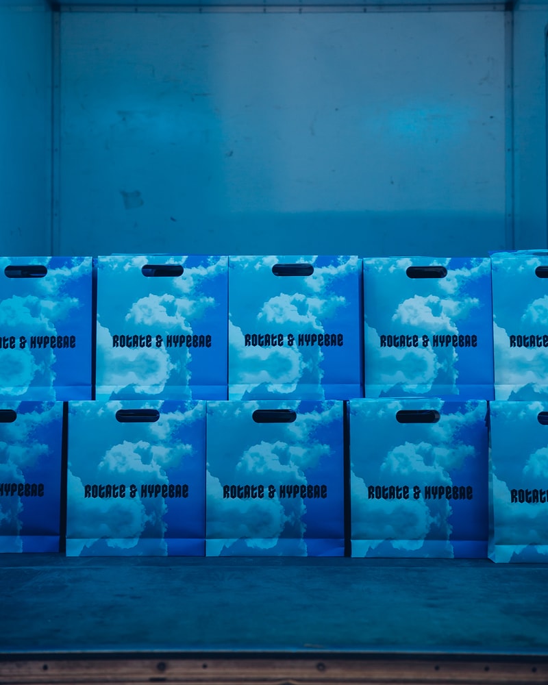ROTATE HYPEBAE Collaboration Copenhagen Fashion Week Spring Summer 2022 Show Sunday Birger Christensen Pop-Up Truck Goodie Bags