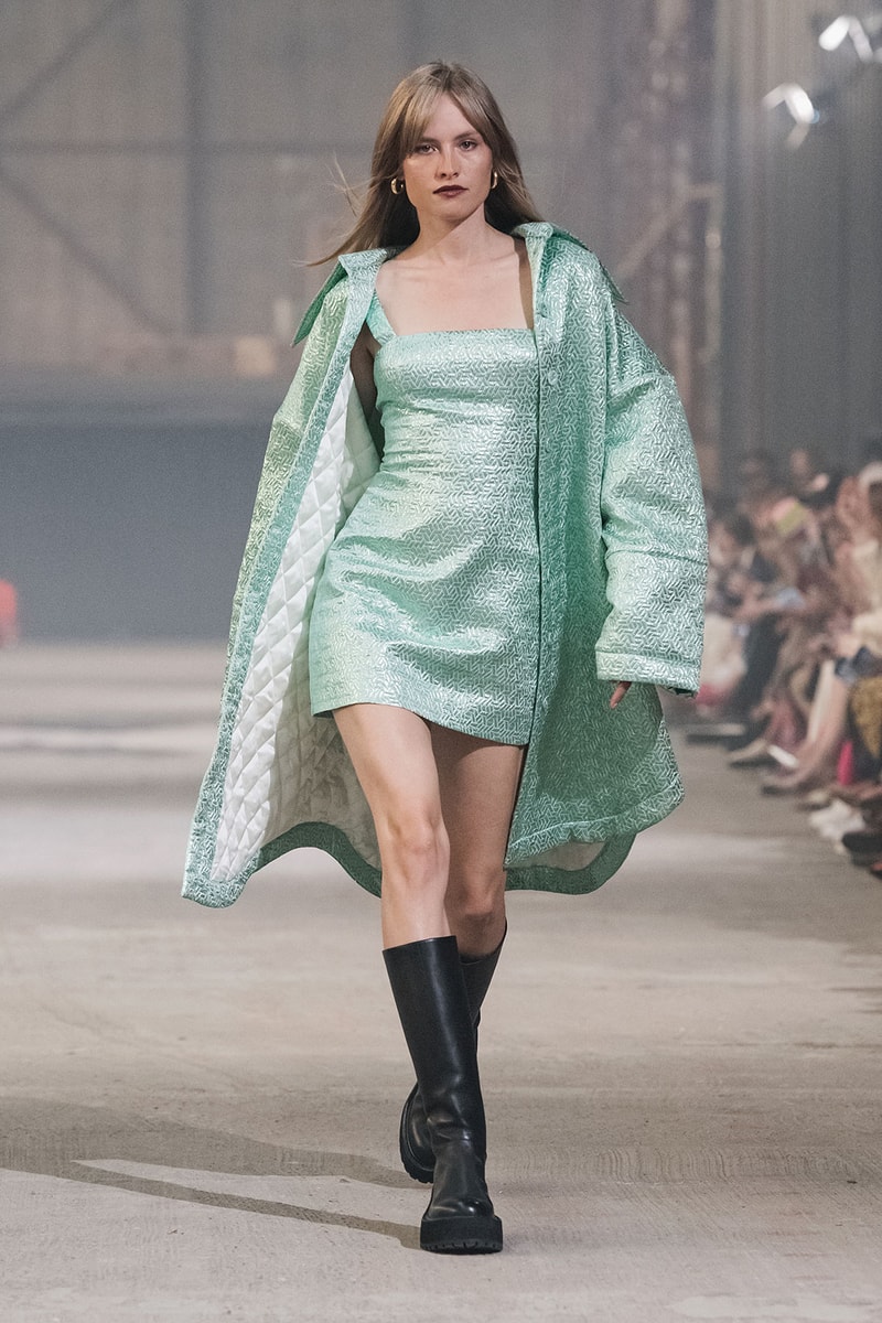 ROTATE Birger Christensen Spring/Summer 2022 SS22 Copenhagen Runway Satin Dress