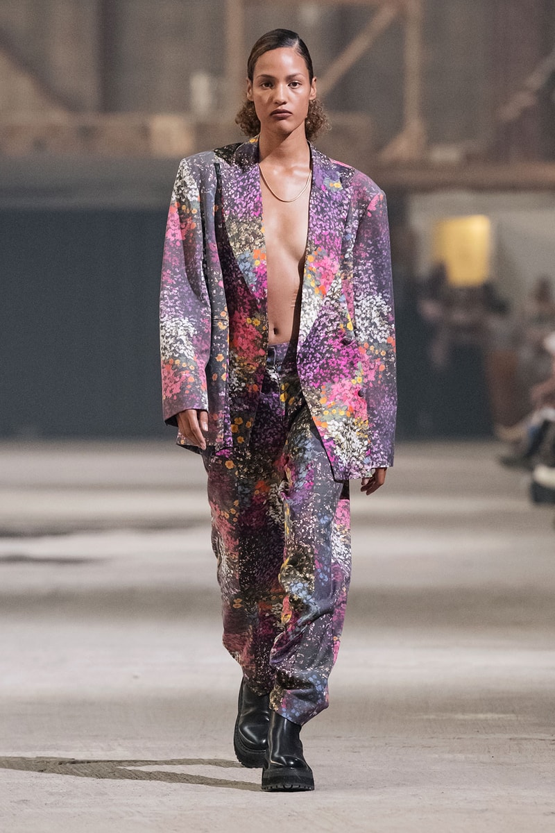 ROTATE Birger Christensen Spring/Summer 2022 SS22 Copenhagen Runway Print Suit Jacket