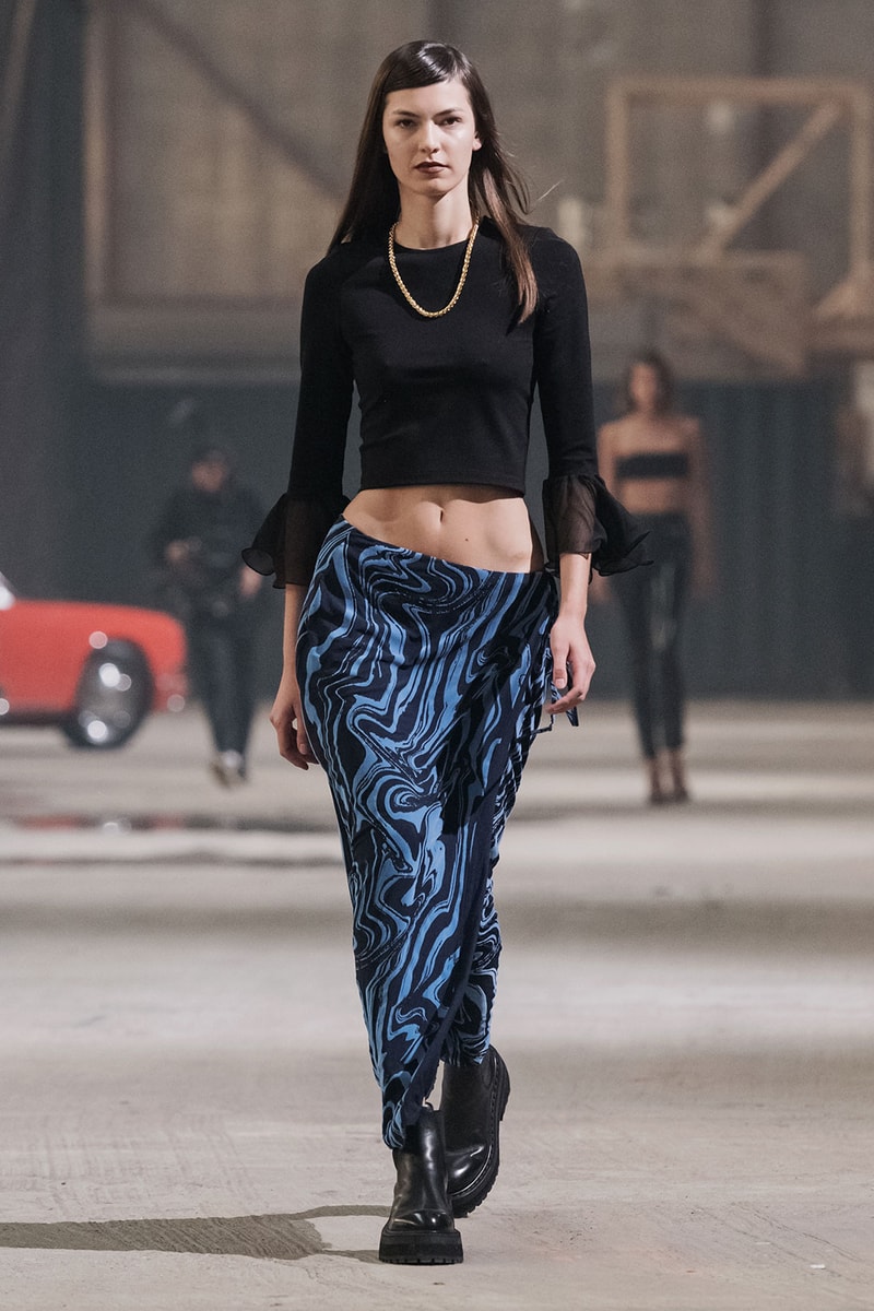 ROTATE Birger Christensen Spring/Summer 2022 SS22 Copenhagen Runway Cropped Top