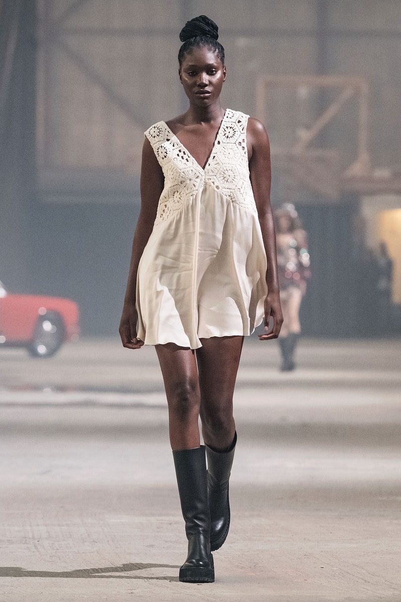 ROTATE Birger Christensen Spring/Summer 2022 SS22 Copenhagen Runway Dress Boots