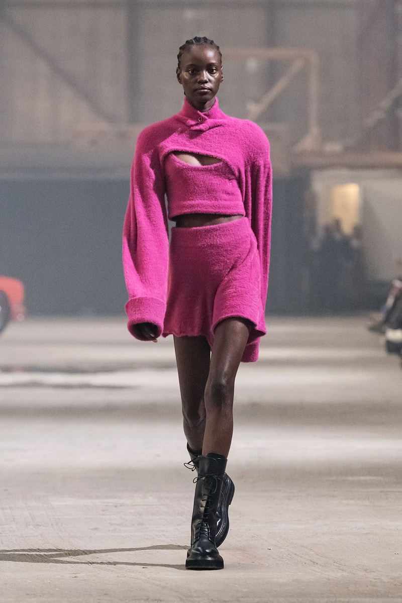 ROTATE Birger Christensen Spring/Summer 2022 SS22 Copenhagen Runway Pink Shorts Top