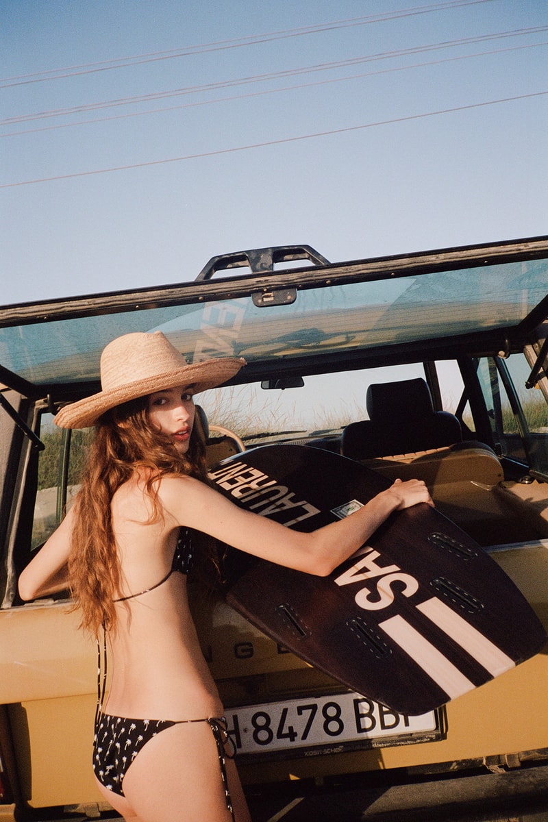 Saint Laurent Rive Droite Collection Salt and Sun Anthony Vaccarello Surfboard Hat Bikini