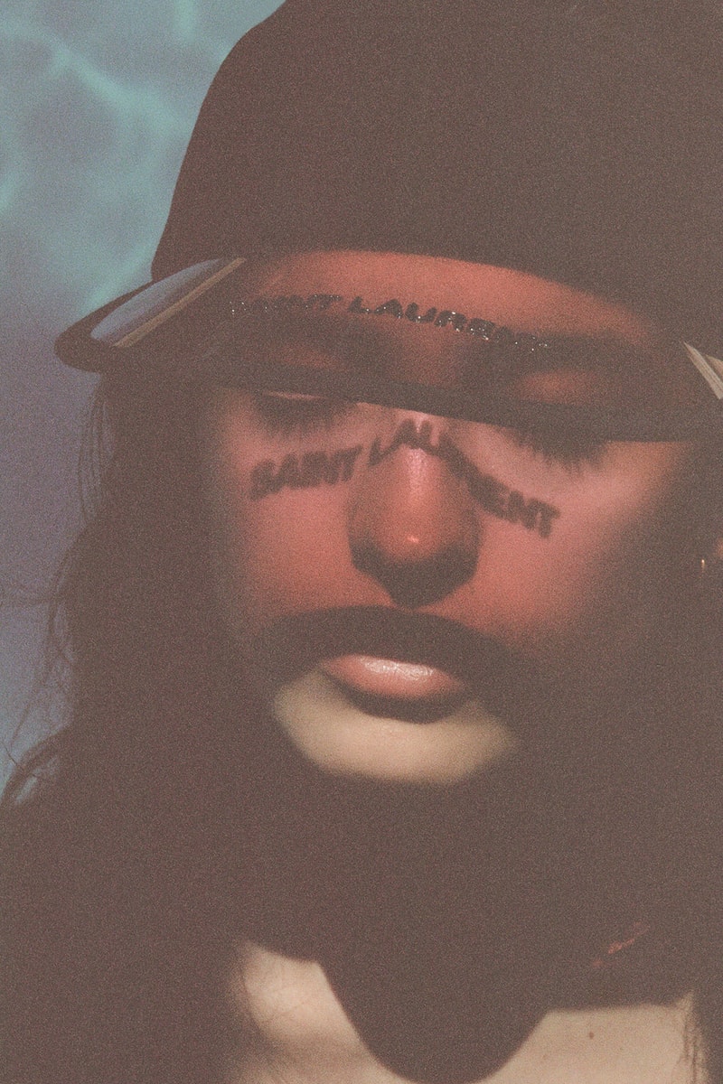Saint Laurent Rive Droite The Heat Visor Cap Hat