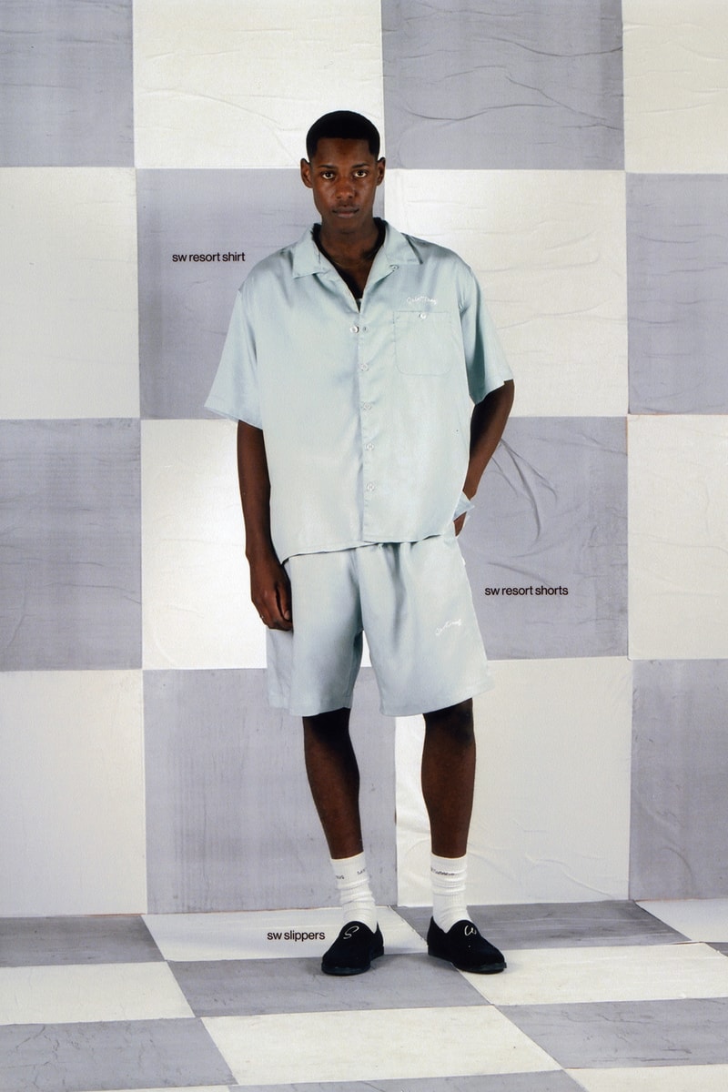 Saintwoods SW.013 SW013 Collection Lookbook Pop-Up Shop Montreal Canada Streetwear Brand Shirt Shorts Slippers