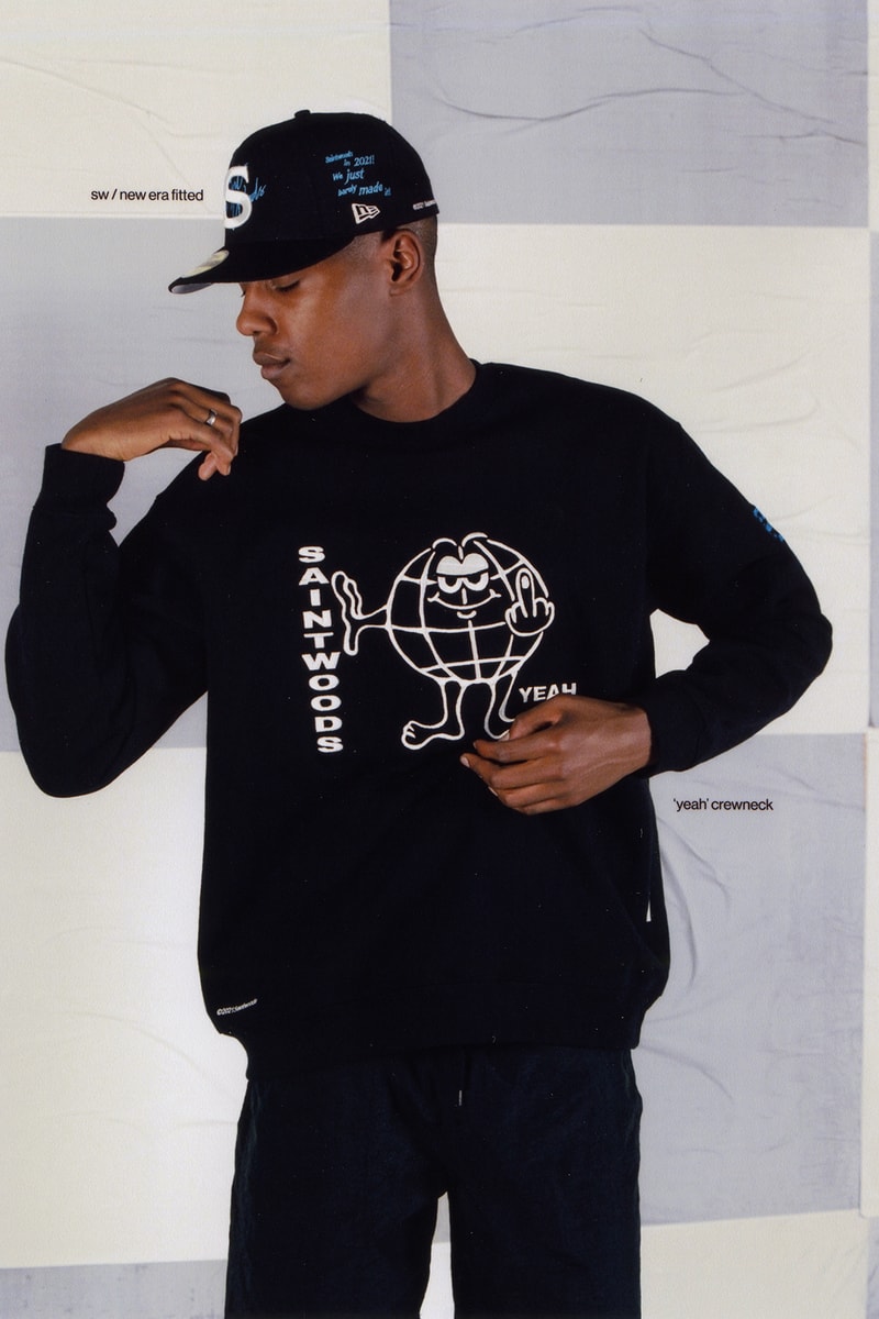 Saintwoods SW.013 SW013 Collection Lookbook Pop-Up Shop Montreal Canada Streetwear Brand Sweater New Era Cap Hat
