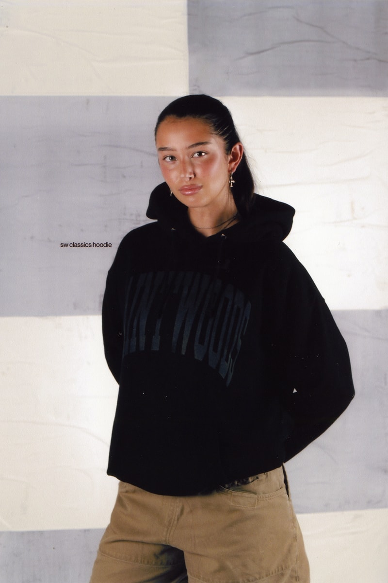 Saintwoods SW.013 SW013 Collection Lookbook Pop-Up Shop Montreal Canada Streetwear Brand Logo Hoodie Black
