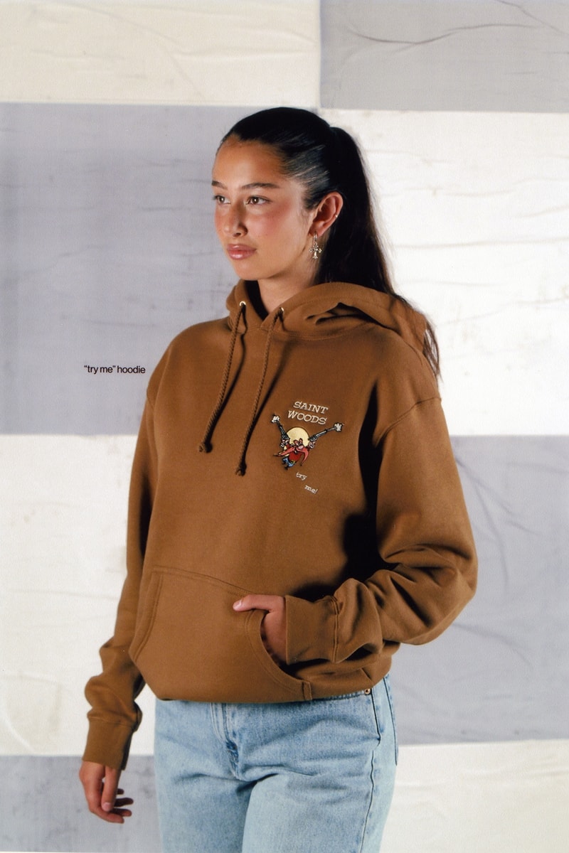 Saintwoods SW.013 SW013 Collection Lookbook Pop-Up Shop Montreal Canada Streetwear Brand Hoodie Brown